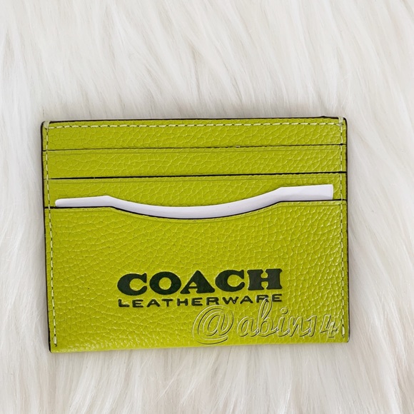 NWT Coach Pebbled Leather Card Case - Picture 2 of 5
